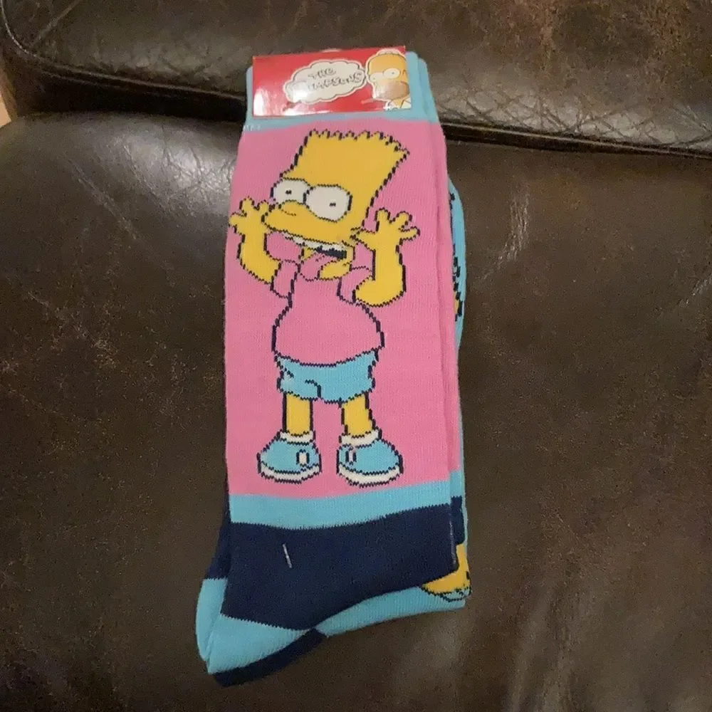 The Simpsons Crew Socks Bart/Homer ONLY